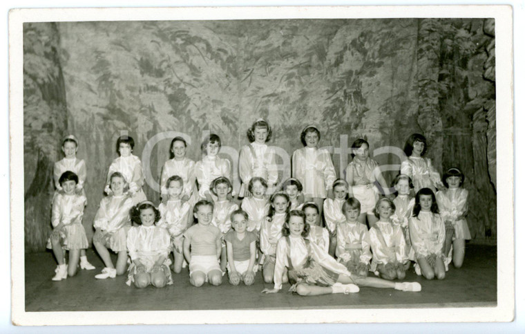 1950 ca ITALIA Saggio di danza - Ritratto di gruppo delle allieve - Foto 14x9 cm