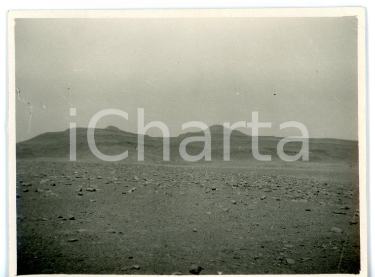 1929 HON (LIBIA) Panorama del deserto *Fotografia 10x8 cm