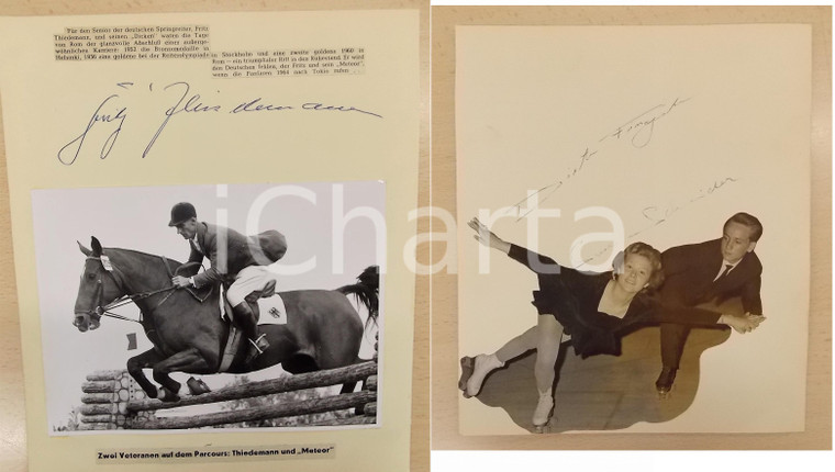 1965 ca GERMANY Fritz THIEDEMANN - Suse SCHNEIDER Dieter FINGER *SIGNED collage