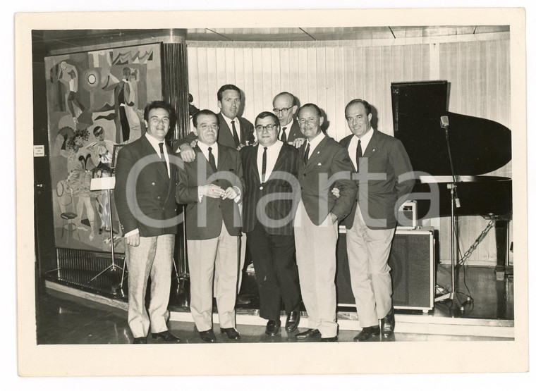 1950 ca GENOVA MUSICA Orchestra Armando SCOTTI prima di un concerto Foto 18x13