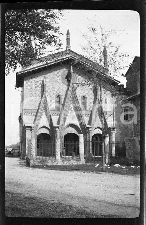 6X4cm NEGATIVO ORIGINALE*1927 BUTTIGLIERA ALTA Abbazia Sant'Antonio di Ranverso