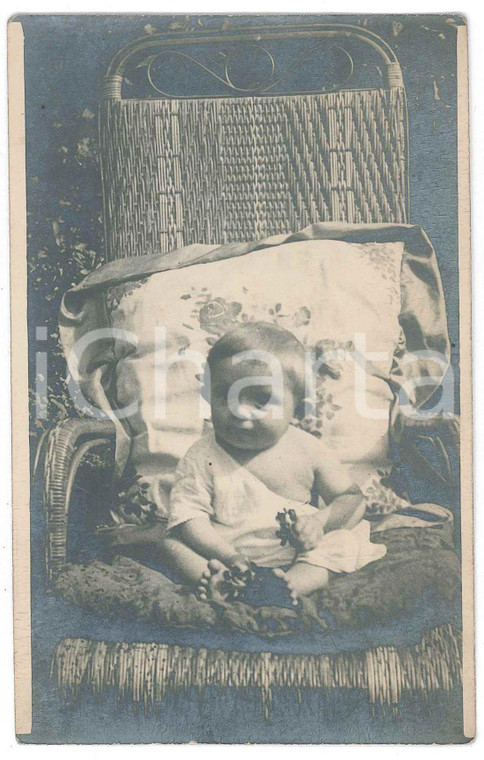 1920 ca ITALIA - BAMBINI - Benedetto BRANCA a 8 mesi - Ritratto - Foto cartolina