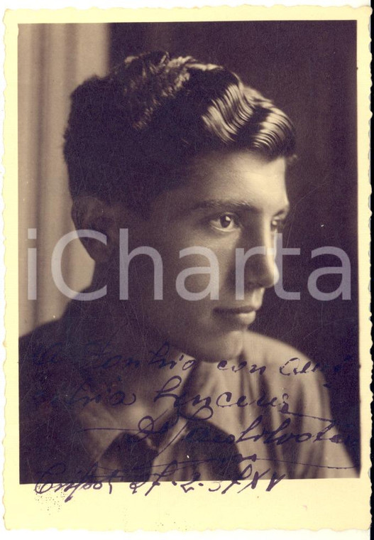 1937 CRISSOLO Ritratto del pugile Salvatore SECCO - Foto con AUTOGRAFO