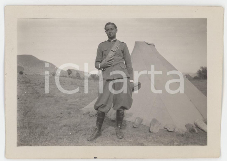 1930 PIETRAMALA - REGIO ESERCITO Soldato nell'accampamento - Foto 8x5 cm (2)