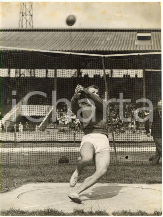 1956 LONDON WHITE CITY STADIUM Hammer Throw - József CSERMÁK at AAA Championship