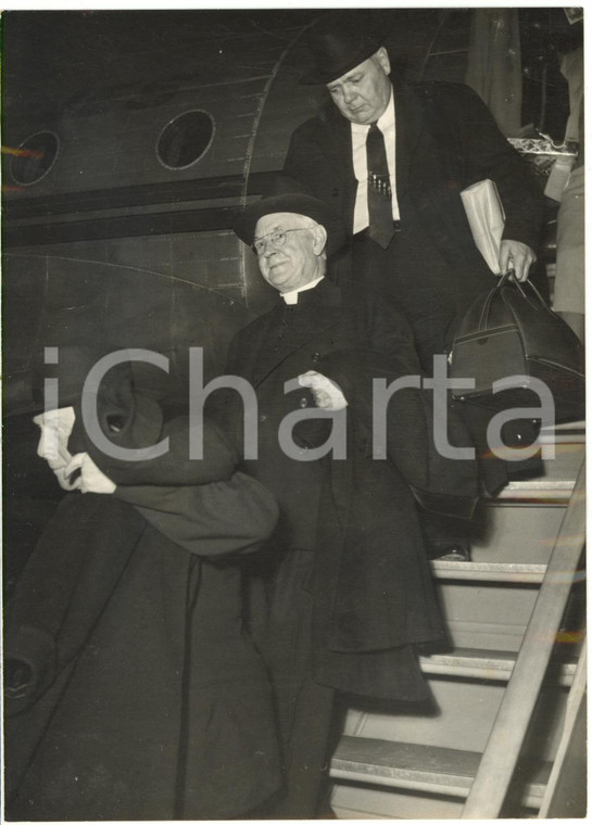 1953 ROMA Aeroporto CIAMPINO - Arrivo del Cardinale Samuel Alphonsius STRITCH