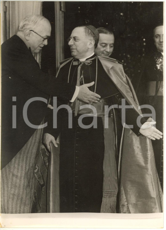 1953 PARIS Président Vincent AURIOL et Cardinal Paolo MARELLA Nonce apostolique