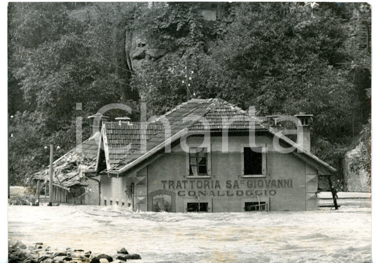 1958 FRANA SAN GIOVANNI / CREVOLADOSSOLA Trattoria sommersa dal DIVERIA - Foto