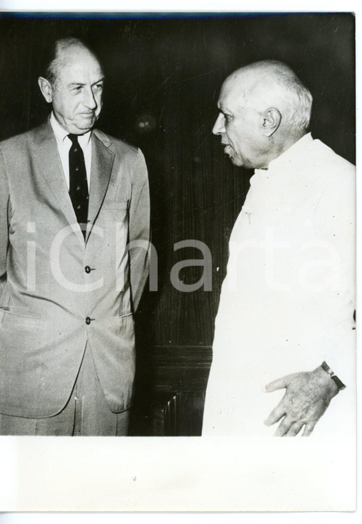 1959 NEW DELHI Prime minister of INDIA Jawaharlal NEHRU with Eugene R. BLACK Sr.