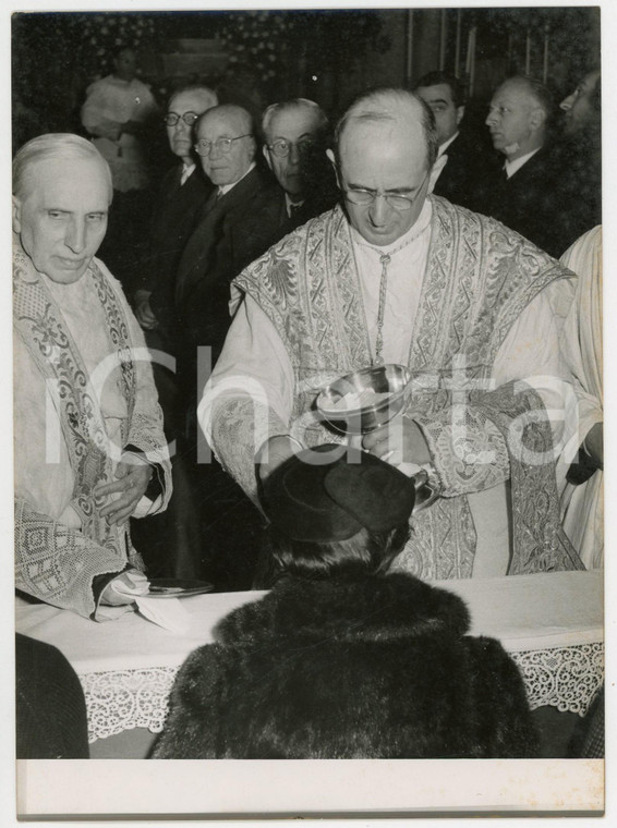 1955 MILANO Sant'Ambrogio - Prima messa di arcivescovo Giovanni Battista MONTINI