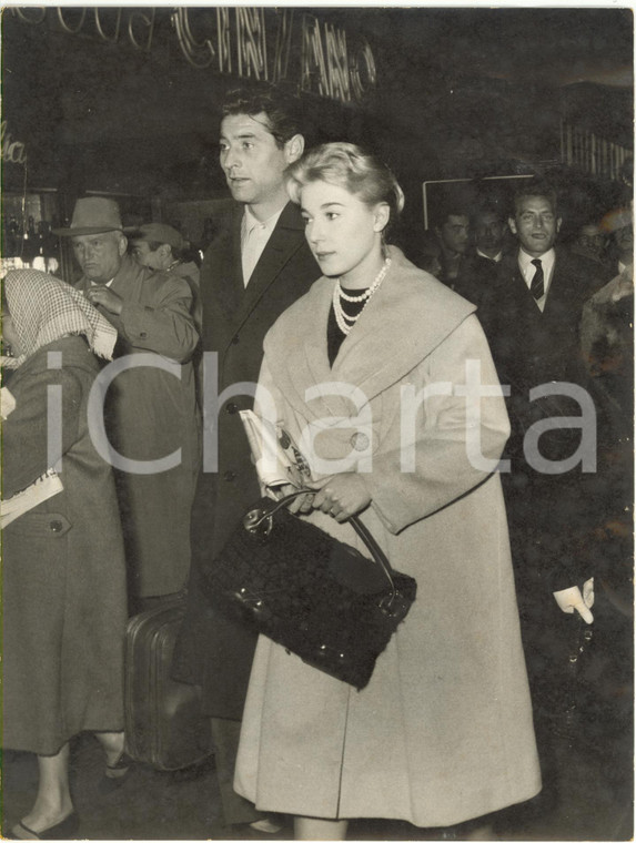 1958 MILANO COSTUME - Edy CAMPAGNOLI e Lorenzo BUFFON - Ritratto *Foto 18x24 cm