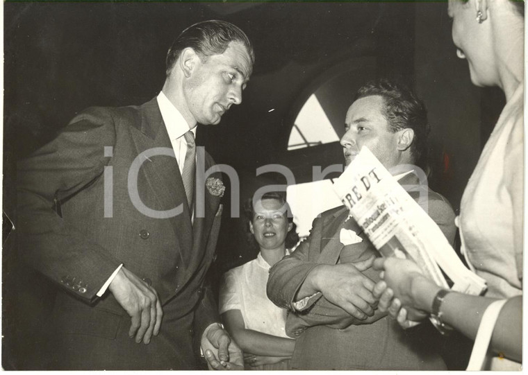 1954 ROMA Ambasciata Britannica - Anthony NUTTING dopo conferenza stampa *Foto