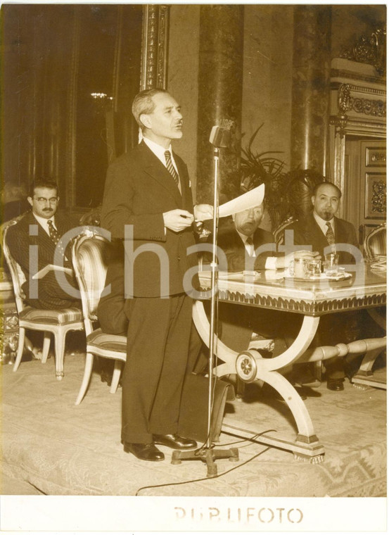 1955 MILANO Convegno funzionari del Fisco - Discorso Ministro Roberto TREMELLONI