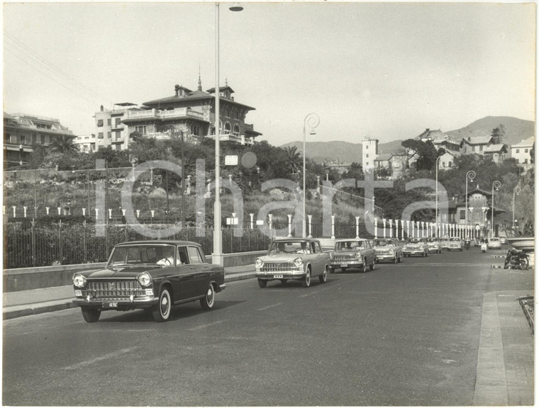 1959 GENOVA Corso Italia - Sfilata promozionale per nuova FIAT 1800 *Foto 24x18