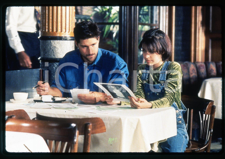 35mm vintage slide*1994 PARTY OF FIVE Matthew FOX Lacey CHABERT Ritratti sul set