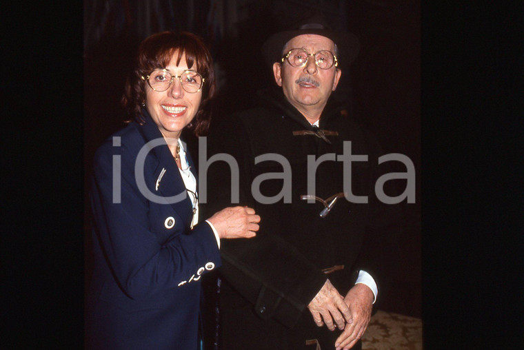  35mm vintage slide* 1993 SANREMO Domenico MODUGNO con Franca GANDOLFI (1)