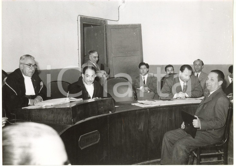 1956 PALERMO Processo DOLCI - Commissario Giuseppe LA DOLCE depone in tribunale