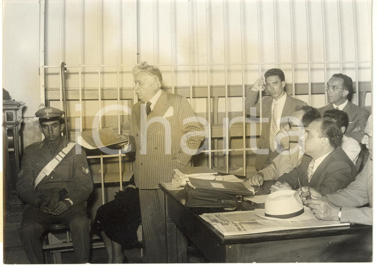 1956 ENNA Processo Assunta VASSALLO - Bruno CASSINELLI avvocato difensore *Foto