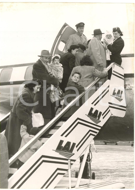 1956 ROMA Aeroporto CIAMPINO - Profughi sovietici in partenza per Monaco *Foto