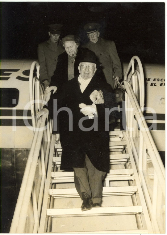 1957 ROMA Aeroporto CIAMPINO - Arrivo di Sean T. O'KELLY Presidente dell'IRLANDA