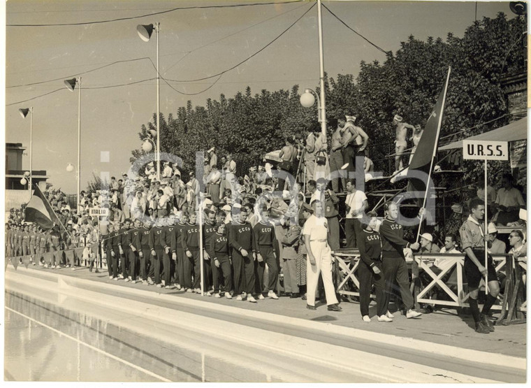 1954 TORINO Campionati Europei NUOTO - Cerimonia di presentazione squadre - URSS