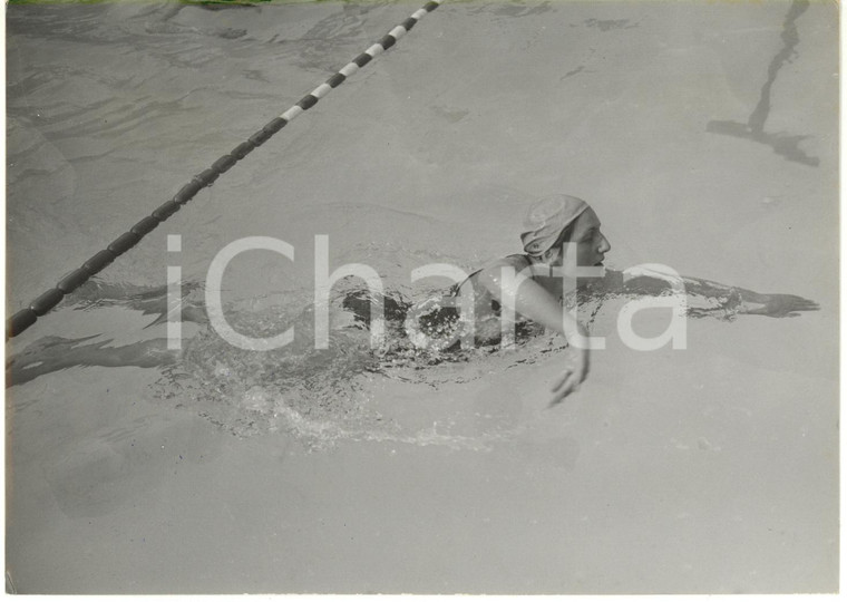 1954 TORINO Campionati Europei NUOTO - Agata SEBÖ vince gara 400m stile libero