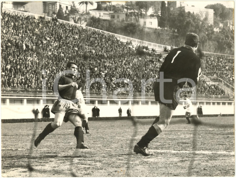 1962 ROMA Stadio Olimpido - LAZIO vs GENOA - Giovanni BOLZONI durante un'azione