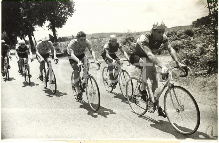 1957 TOUR DE FRANCE Pau-Bordeaux - Jean STABLINSKI Henry ANGLADE André DARRIGADE