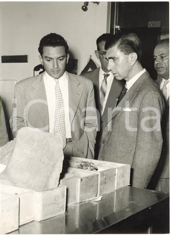 1957 SAN DONATO MILANESE Ministro Nadim AL-PACHACHI visita centro studi AGIP