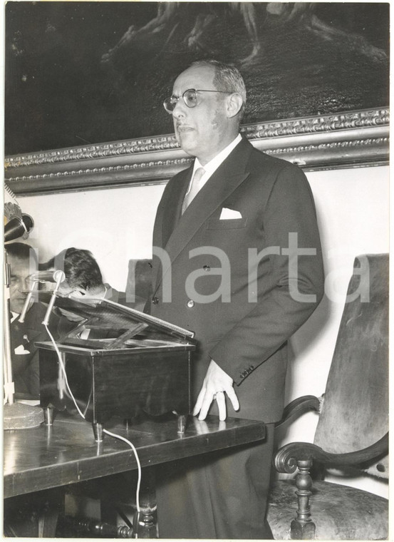 1955 ROMA Convegno di Studi CECA - Discorso di Francesco Maria DOMINEDÒ *Foto
