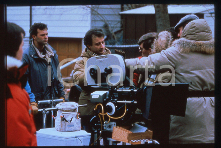 35mm vintage slide*1990 LA FAMIGLIA BUONANOTTE Il regista Carlo LICONTI sul set