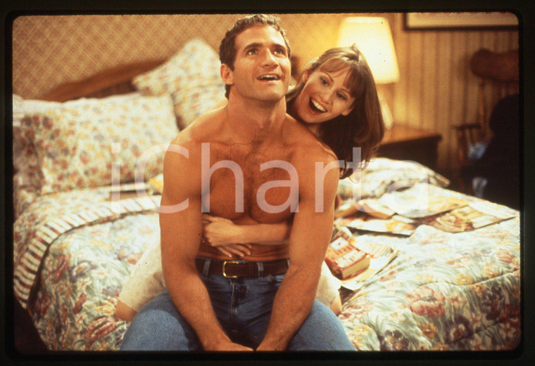 35mm vintage slide*1996 BEDTIME Serie tv - Sally MURPHY Matt BATTAGLIA Ritratto 