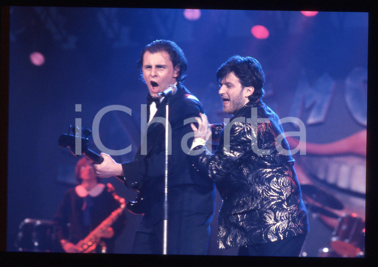 35mm vintage slide* 1991 SANREMO Fabio FANTINI degli EDIPO E IL SUO COMPLESSO 3