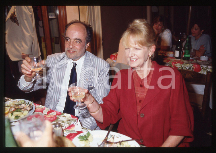 35mm vintage slide* 1995ca ROMA Manuel DE SICA al ristorante Il Melarancio (10)