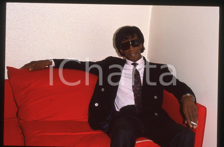 35mm vintage slide* 1985ca ITALIA COSTUME Rocky ROBERTS Ritratto del cantante 5