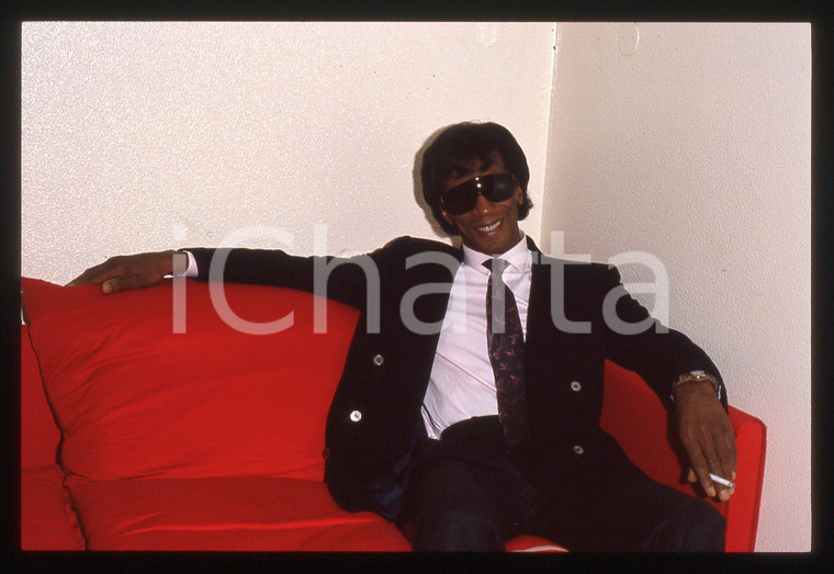 35mm vintage slide* 1985ca ITALIA COSTUME Rocky ROBERTS Ritratto del cantante 16