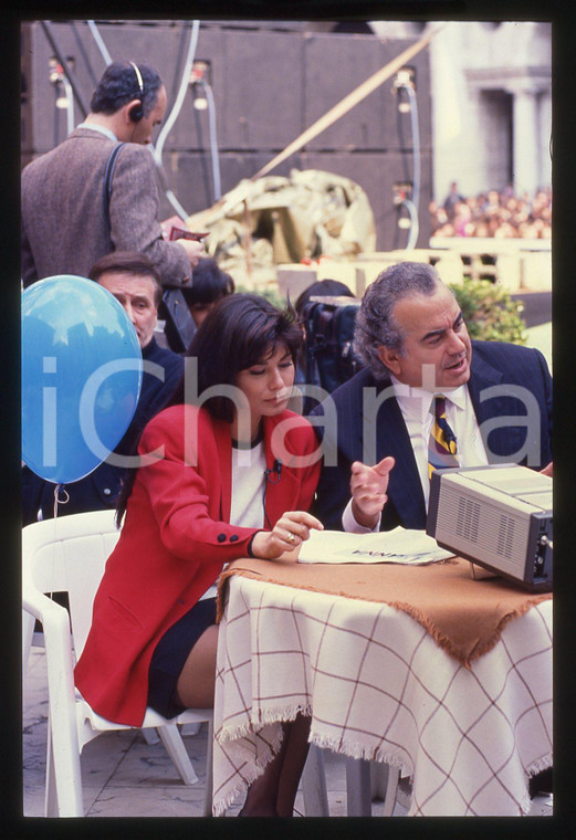 35mm vintage slide* 1990 FESTIVALBAR Susanna MESSAGGIO Vittorio SALVETTI (1)