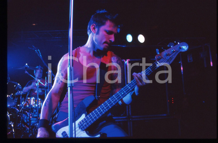 35mm vintage slide* 2000ca MUSICA Mike DIRNT dei GREEN DAY in concerto (3)