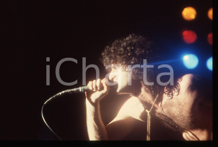 35mm vintage slide* 1982 MILANO Marc STORACE dei KROKUS al Rolling Stone (4)