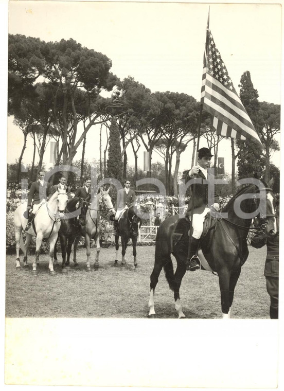 1959 ROMA IPPICA Coppa delle Nazioni - La squadra degli Stati Uniti *Foto 13x18