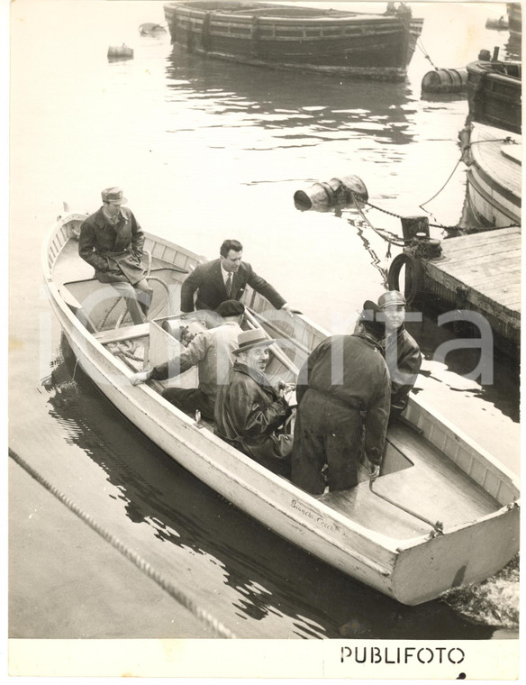 1953 GENOVA Guardia di Finanza del Porto - Prove nuovi barchini di vigilanza