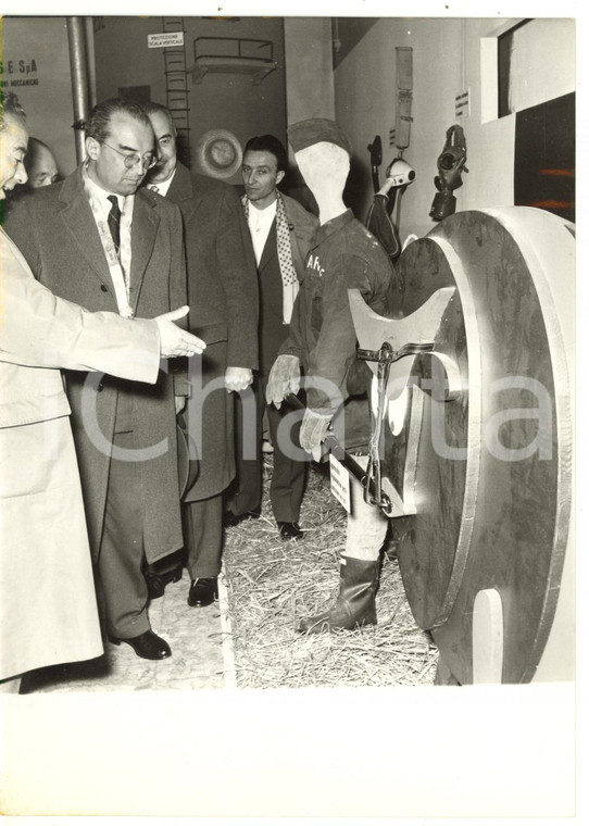 1958 ROMA - ENPI Luigi GUI inaugura la Mostra sulla Sicurezza *Foto 18x13 cm