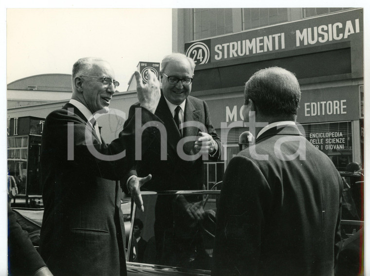 1967 MILANO Inaugurazione Fiera Campionaria - Giuseppe SARAGAT e Giorgio VALERIO