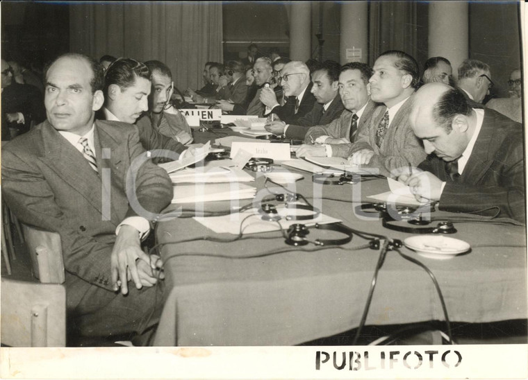 1953 PALERMO Congresso di Studi e Scambi Mediterranei - Partecipanti arabi *Foto