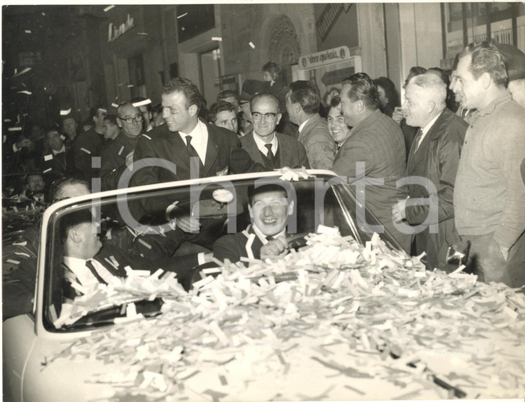 1963 PONTEDERA Festa per Sandro MAZZINGHI campione mondiale di boxe *Foto 24x18