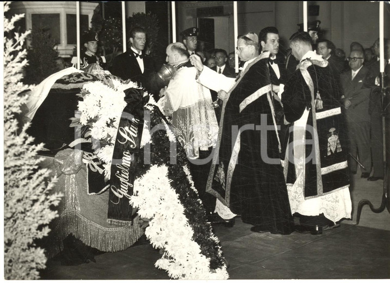1959 ROMA Funerali di don Luigi STURZO - Benedizione della bara *Foto 18x13 cm