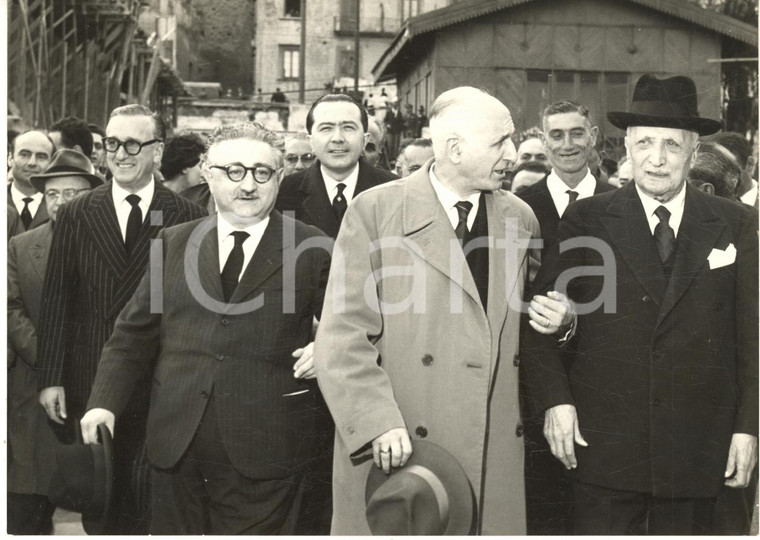 1959 NAPOLI Circolo POSILLIPO - Cerimonia per posa prima pietra *Foto 18x13