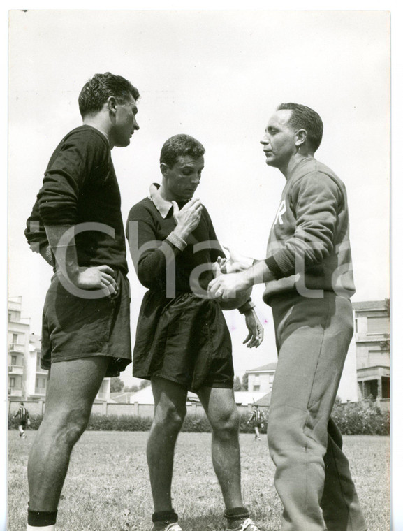 1957 MILANO Campo "Forza e Coraggio" - Allenamento INTER con Enrico RADIO *Foto