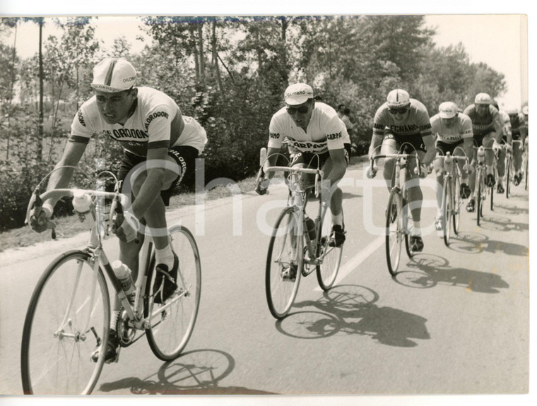 1957 CICLISMO - GIRO D'ITALIA Aldo MOSER in testa al gruppo *Foto 18x13 cm