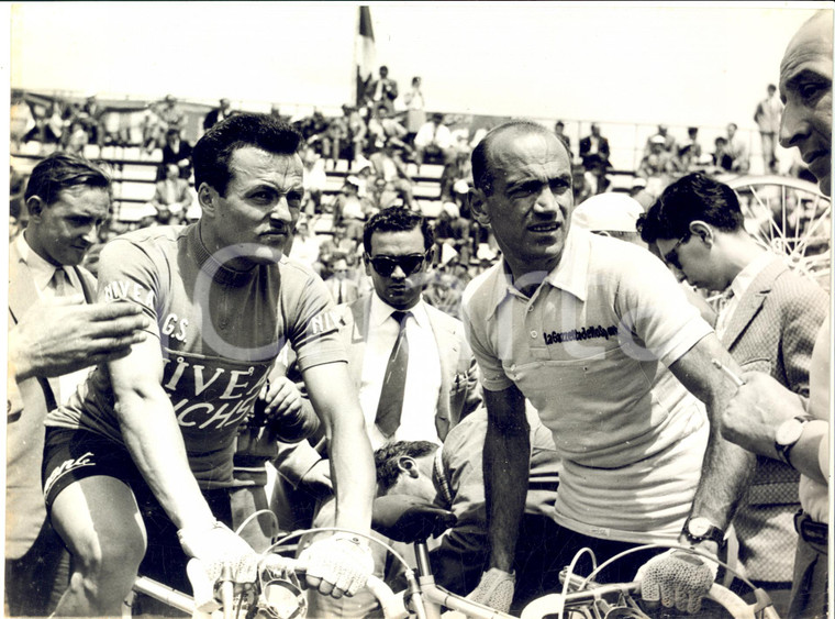 1955 CICLISMO GENOVA Giro d'Italia - Fiorenzo MAGNI nella prova a cronometro 